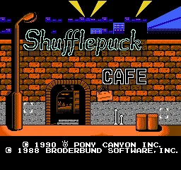 Shufflepuck Cafe title screen