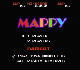 Mappy title screen