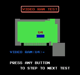 Nintendo World Class Service - Control Deck Test Cartridge (USA) (Test Program) screenshot