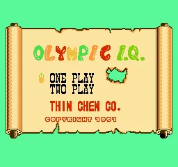 Olympic I.Q. title screen