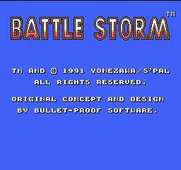 Battle Storm title screen