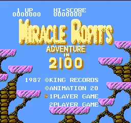 Miracle Ropit's - 2100 Nen no Daibouken title screen