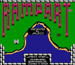 Rampart (Japan) (Konami) title screen