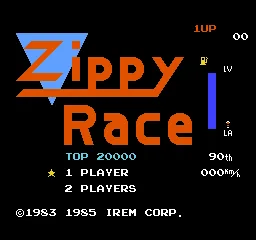 Zippy Race title screen