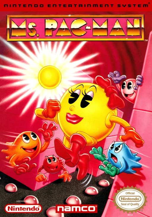 Backdrop artwork for Ms. Pac-Man (USA) (Namco)