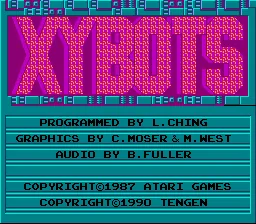 Xybots title screen