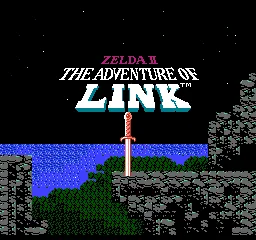 Zelda II - The Adventure of Link title screen