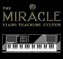 The Miracle Piano Teaching System title screen