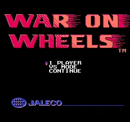 War on Wheels title screen