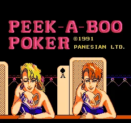Peek-A-Boo Poker title screen