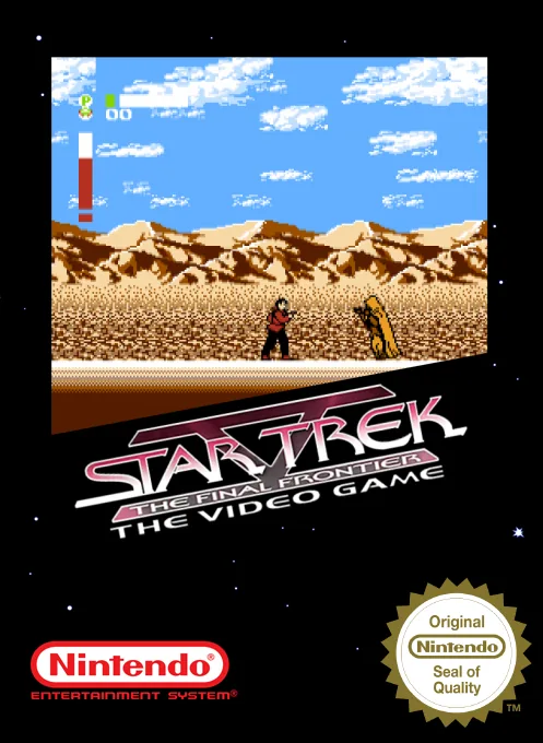 Star Trek V - The Final Frontier cover art for Nintendo Entertainment System