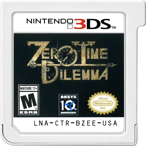 Zero Escape: Zero Time Dilemma cart