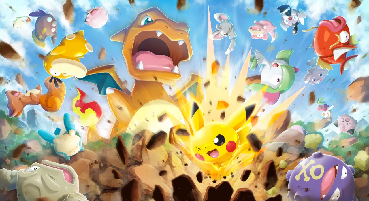 Backdrop artwork for Pokémon Rumble World