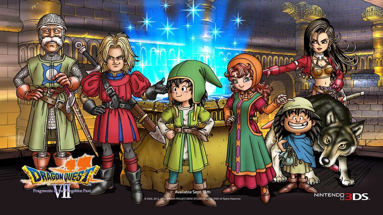 Backdrop artwork for Dragon Quest VII: Fragments of the Forgotten Past