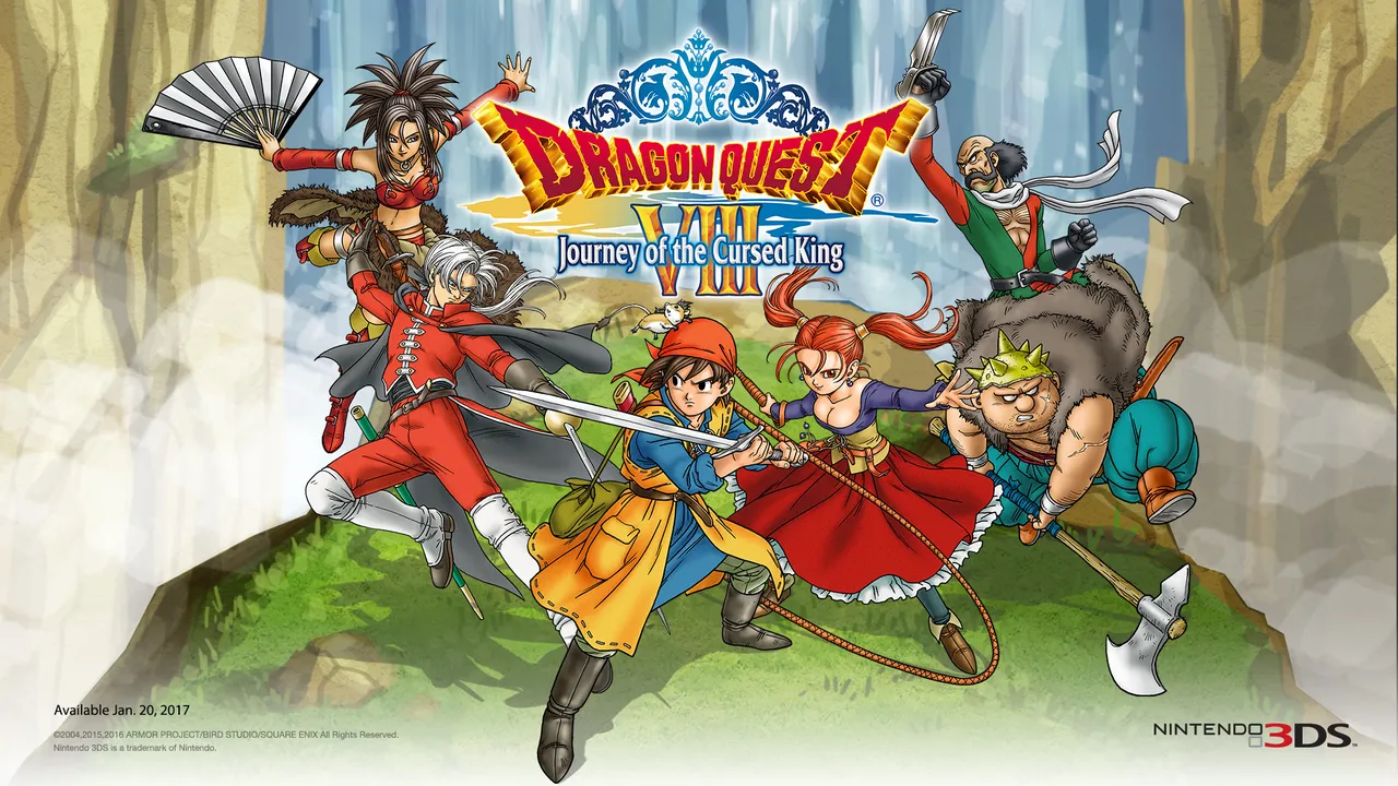 Backdrop artwork for Dragon Quest VIII: Journey of the Cursed King