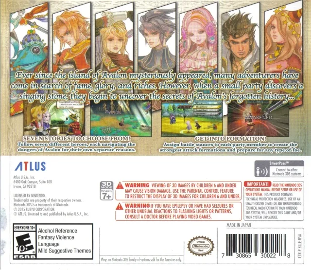 The Legend of Legacy box back