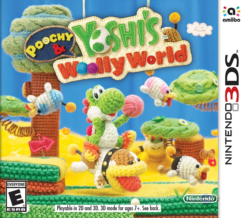 Poochy & Yoshi's Woolly World box art