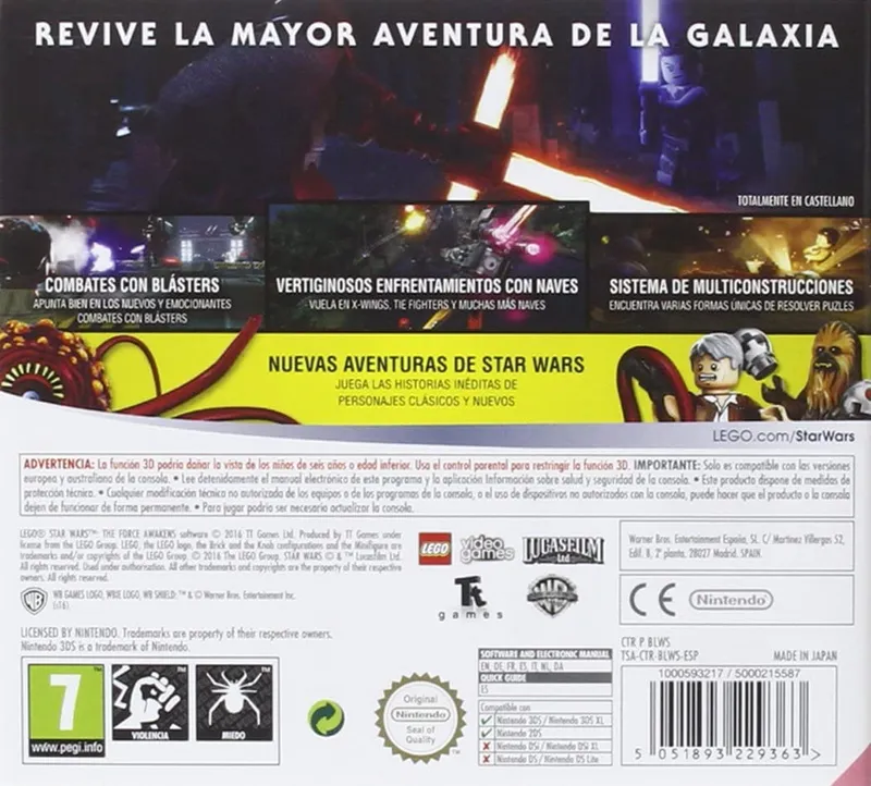 LEGO Star Wars: The Force Awakens box back
