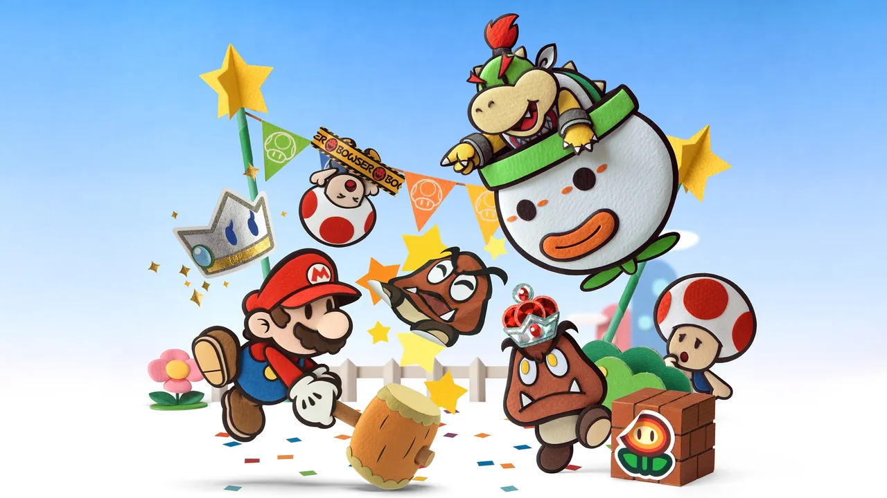 Backdrop artwork for Paper Mario: Sticker Star