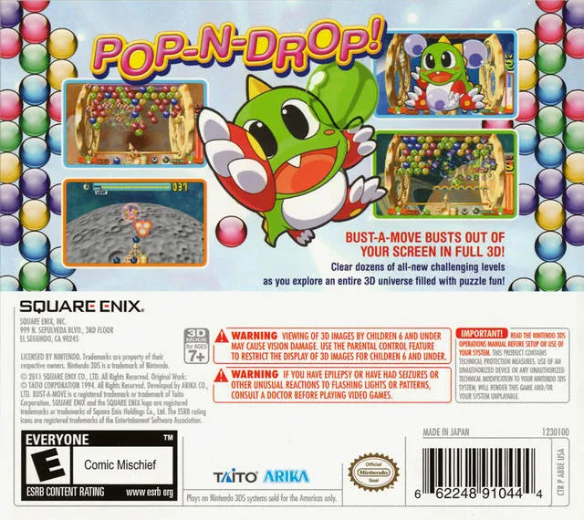Bust-A-Move Universe box back