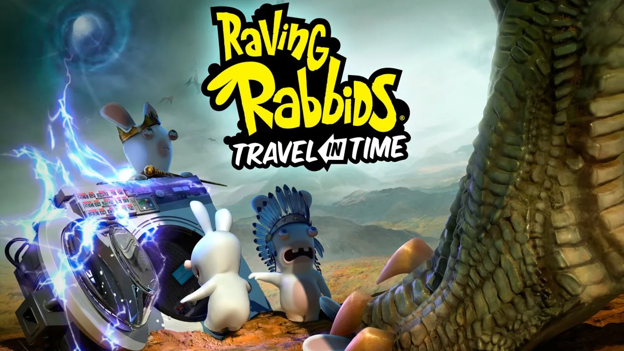 Backdrop artwork for Rabbids Travel in Time 3D