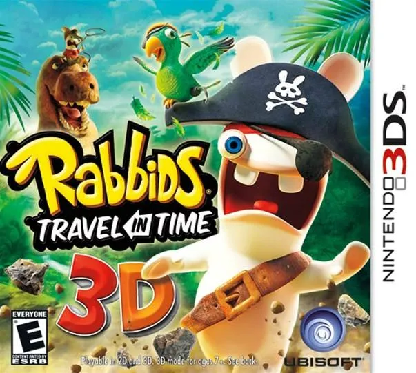 Rabbids Travel in Time 3D box art