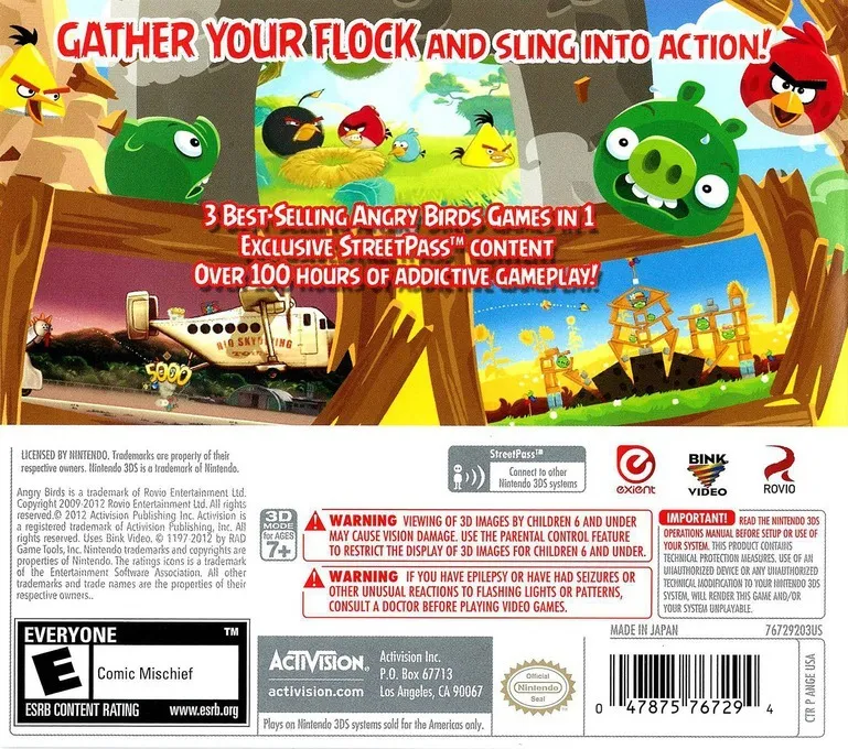 Angry Birds Trilogy box back