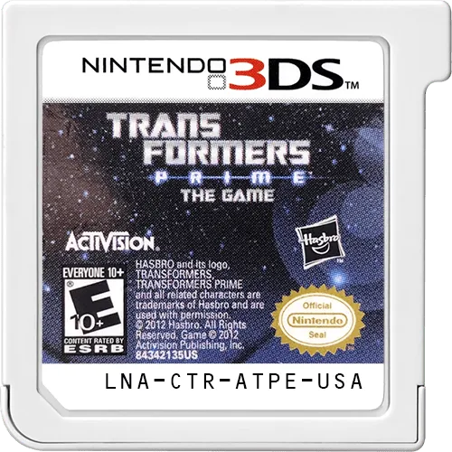 Transformers Prime: The Game cart