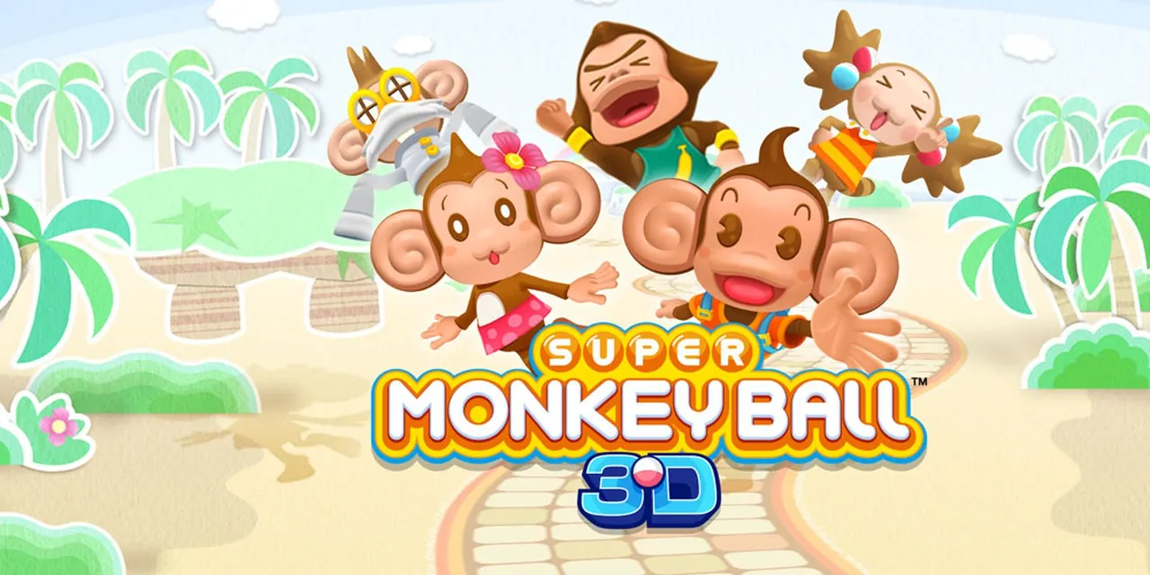 Backdrop artwork for Super Monkey Ball 3D