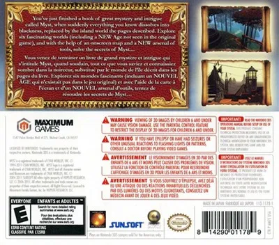 Myst box back