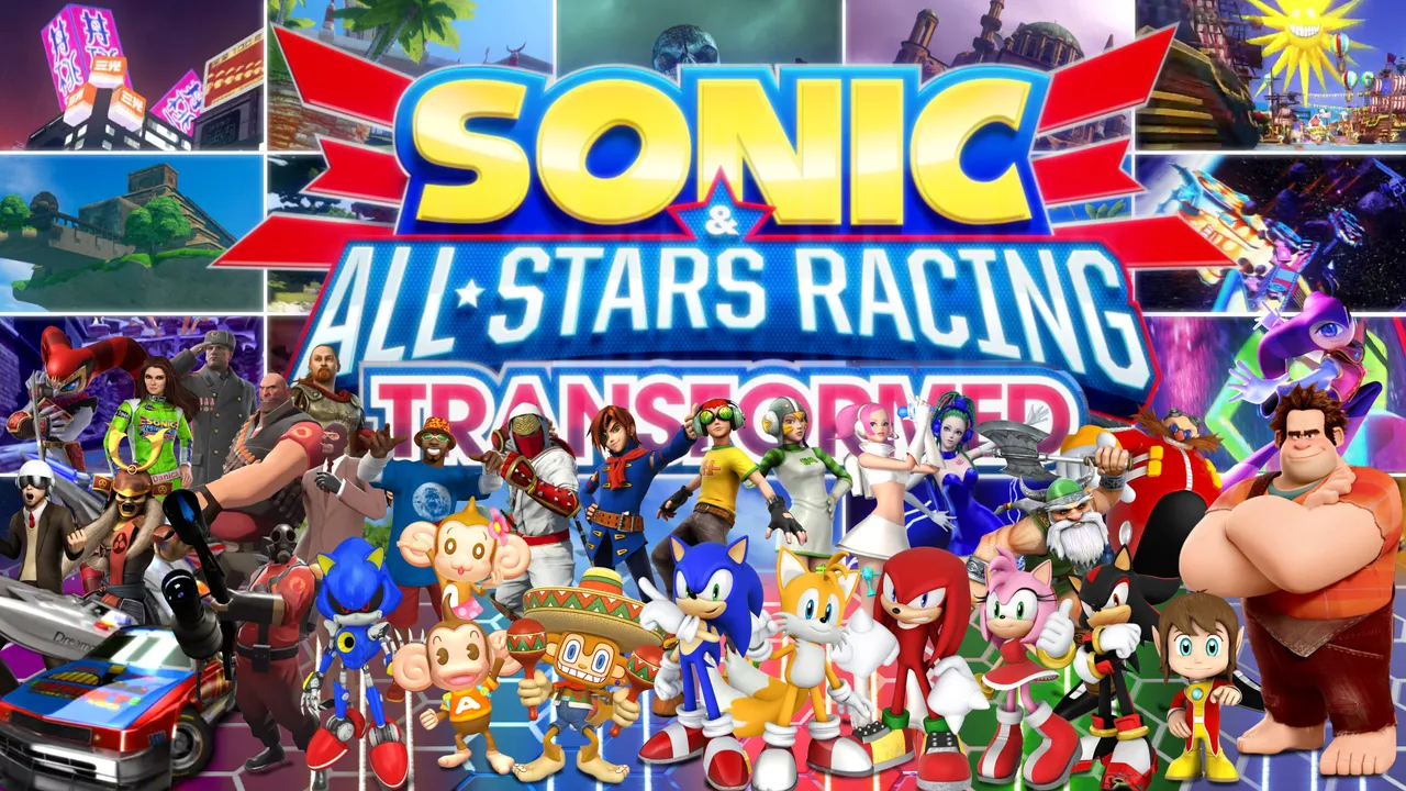 Backdrop artwork for Sonic & All-Stars Racing Transformed