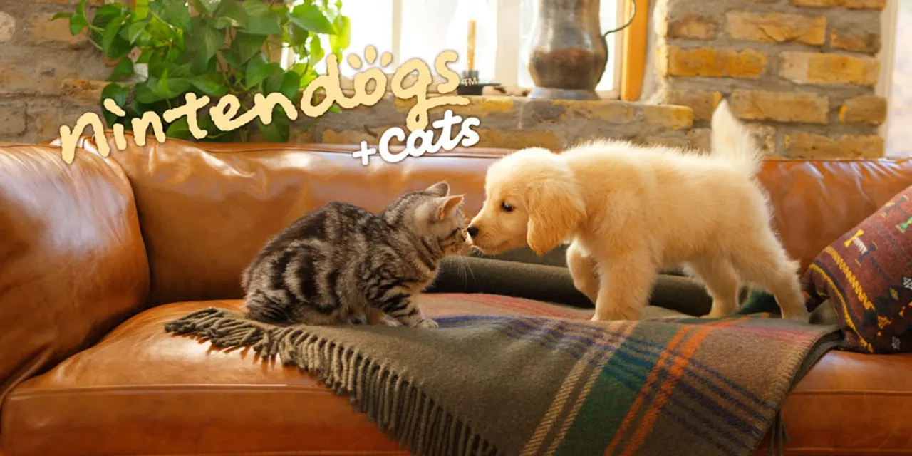 Backdrop artwork for Nintendogs + Cats: Golden Retriever & New Friends