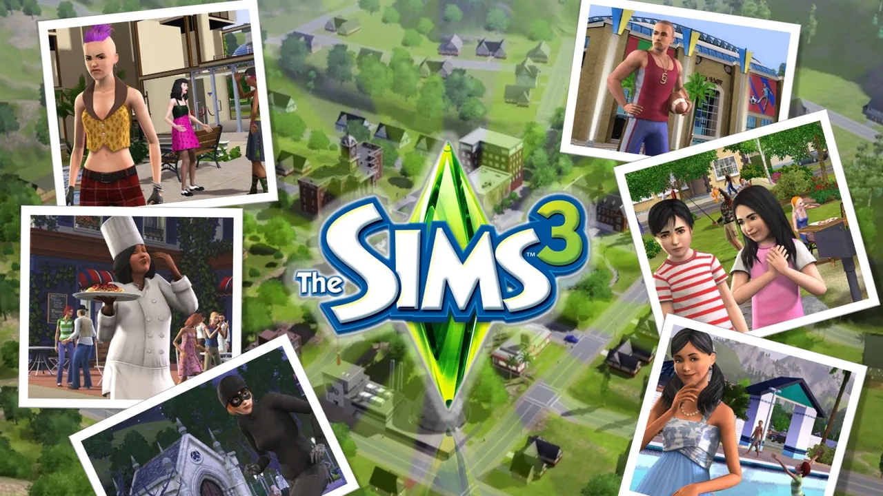 Backdrop artwork for The Sims 3