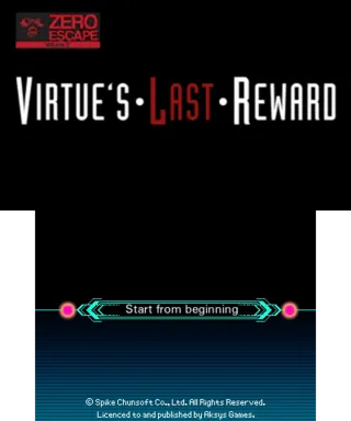 Zero Escape: Virtue's Last Reward screenshot