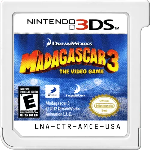 Madagascar 3: The Video Game cart