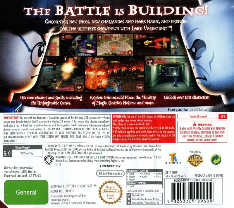 LEGO Harry Potter: Years 5-7 box back