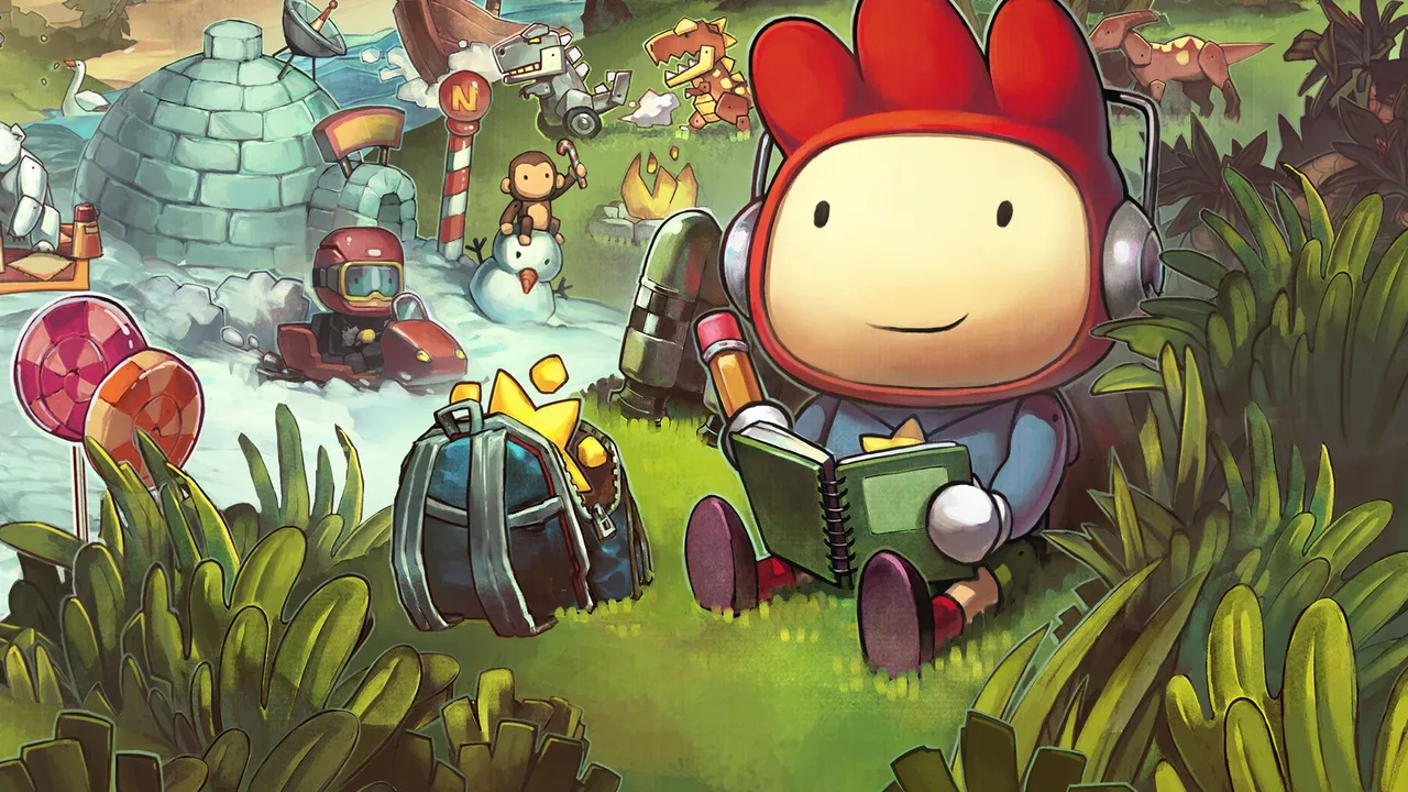 Backdrop artwork for Scribblenauts Unlimited
