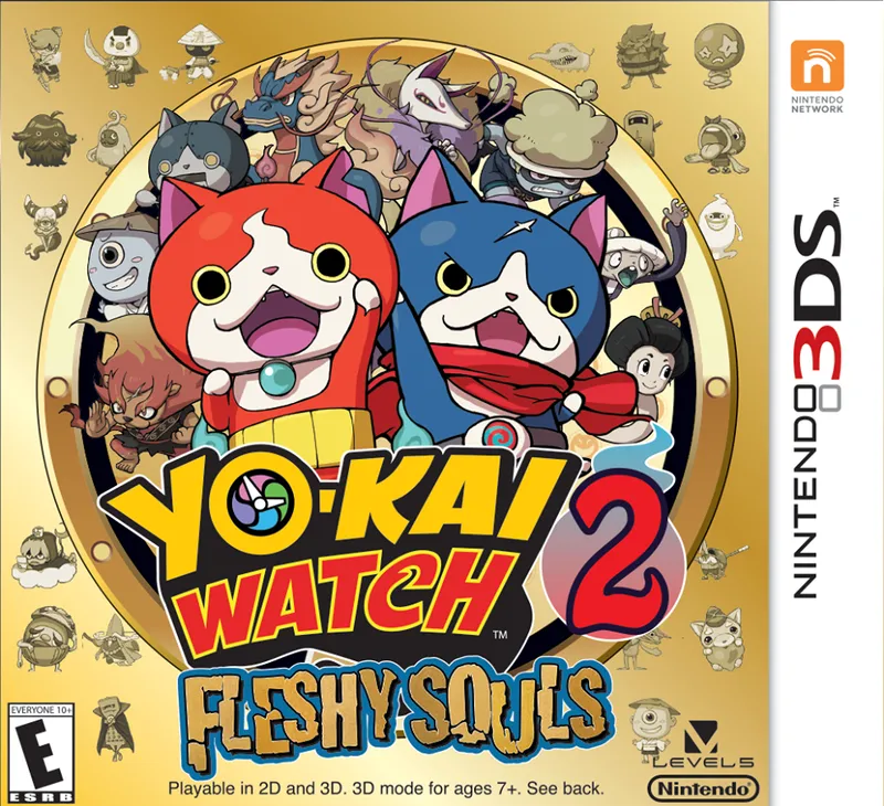 Yo-Kai Watch 2: Fleshy Souls box art
