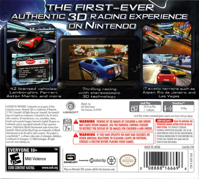 Asphalt 3D box back