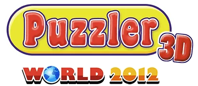 Puzzler World 2012 3D logo