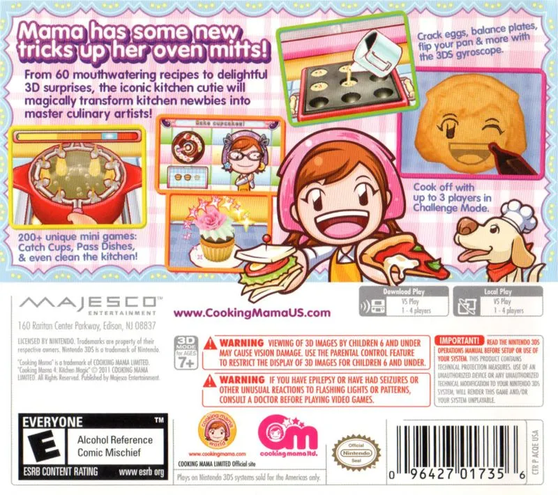 Cooking Mama 4: Kitchen Magic box back
