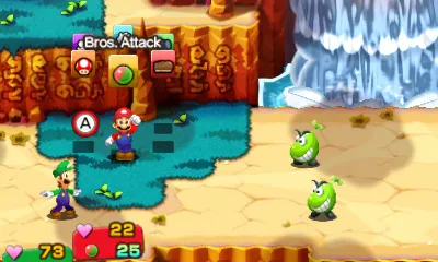 Backdrop artwork for Mario & Luigi: Superstar Saga + Bowser's Minions