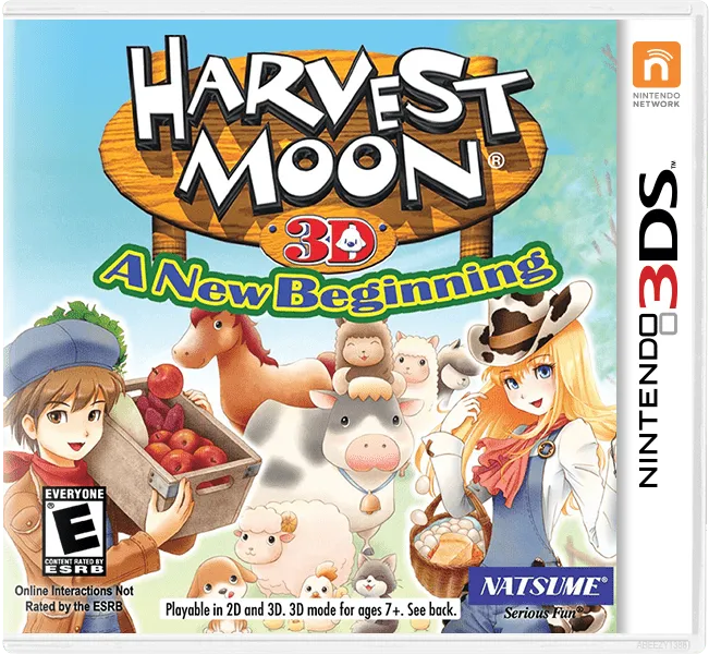 Harvest Moon 3D: A New Beginning box art