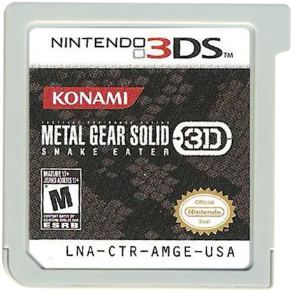 Metal Gear Solid 3D: Snake Eater cart