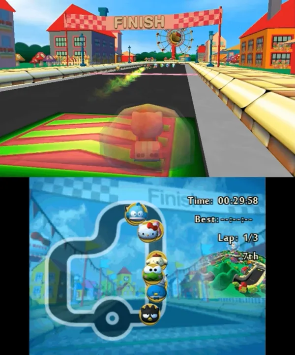 Backdrop artwork for Hello Kitty and Sanrio Friends: 3D Racing