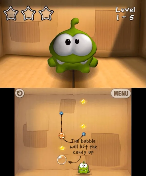 Backdrop artwork for Cut the Rope: Triple Treat