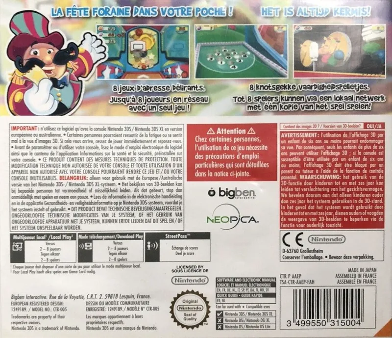 Games Festival 1 box back