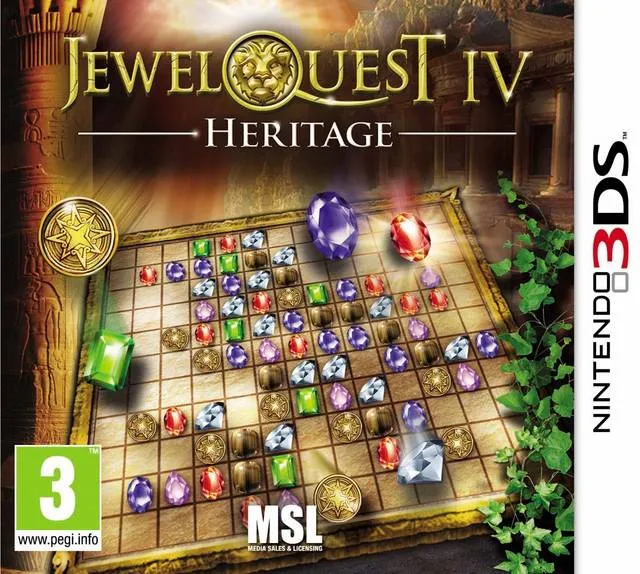 Jewel Quest IV: Heritage cover art for Nintendo 3DS