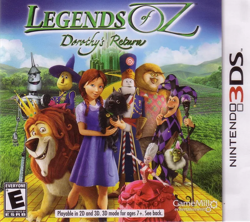 Legends of Oz: Dorothy's Return cover art for Nintendo 3DS