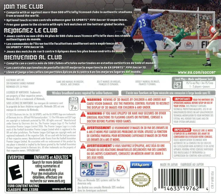 FIFA 13 box back